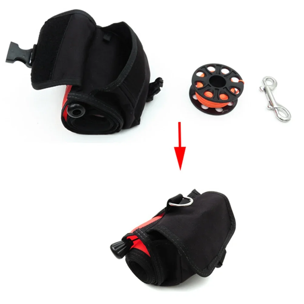 Marker Buoy Safety Inflatable SMB Buoy Set Storage Bag Diver Below Signal With Spool And Snap Diving Accessories 120x15cm