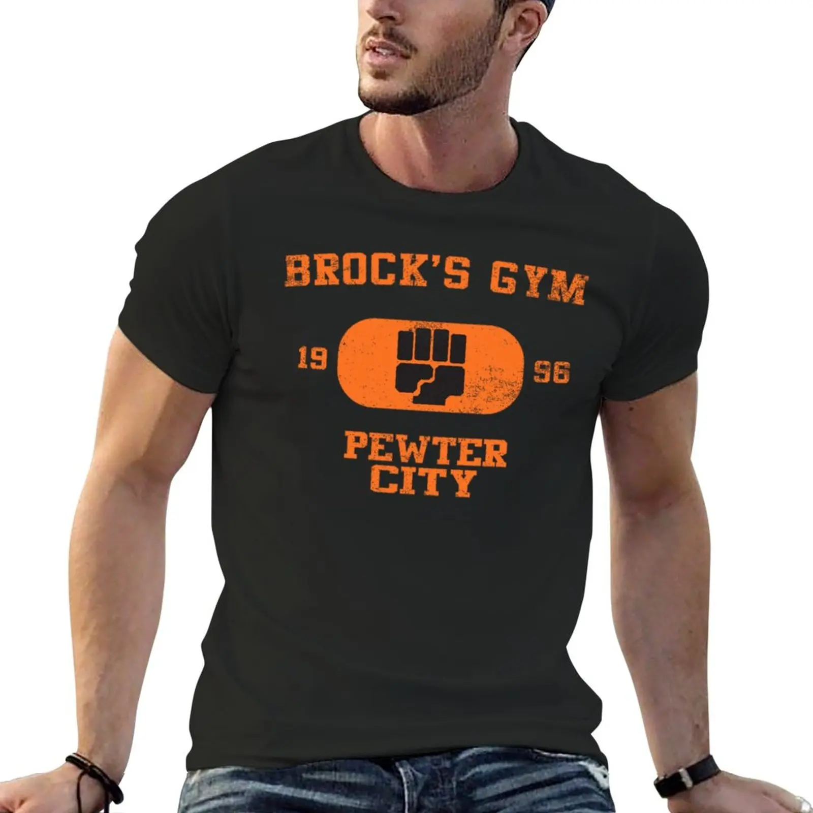 

New Brock's Gym Type T-Shirt quick drying shirt boys t shirts Short sleeve tee t shirts for men cotton