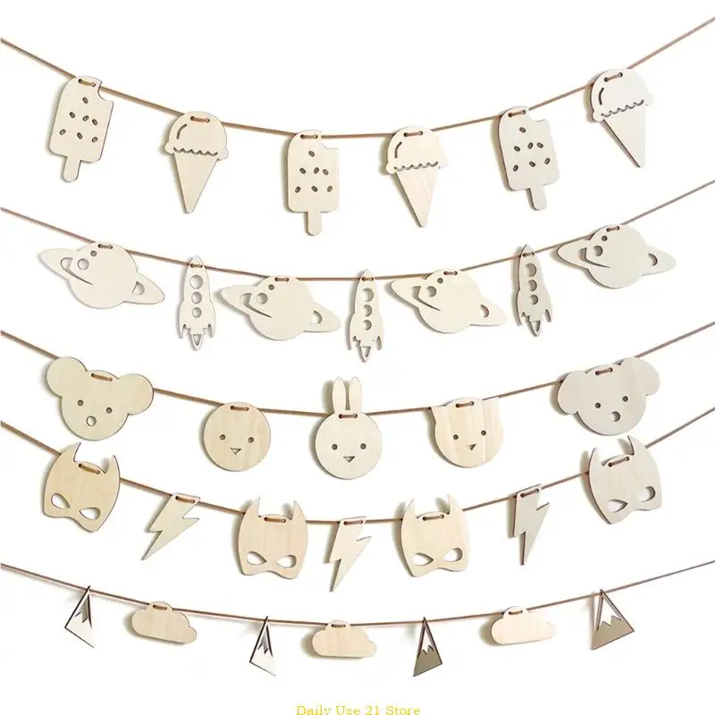 

Room Decor Banners for Kids Cartoon Sign Wall Art Garlands