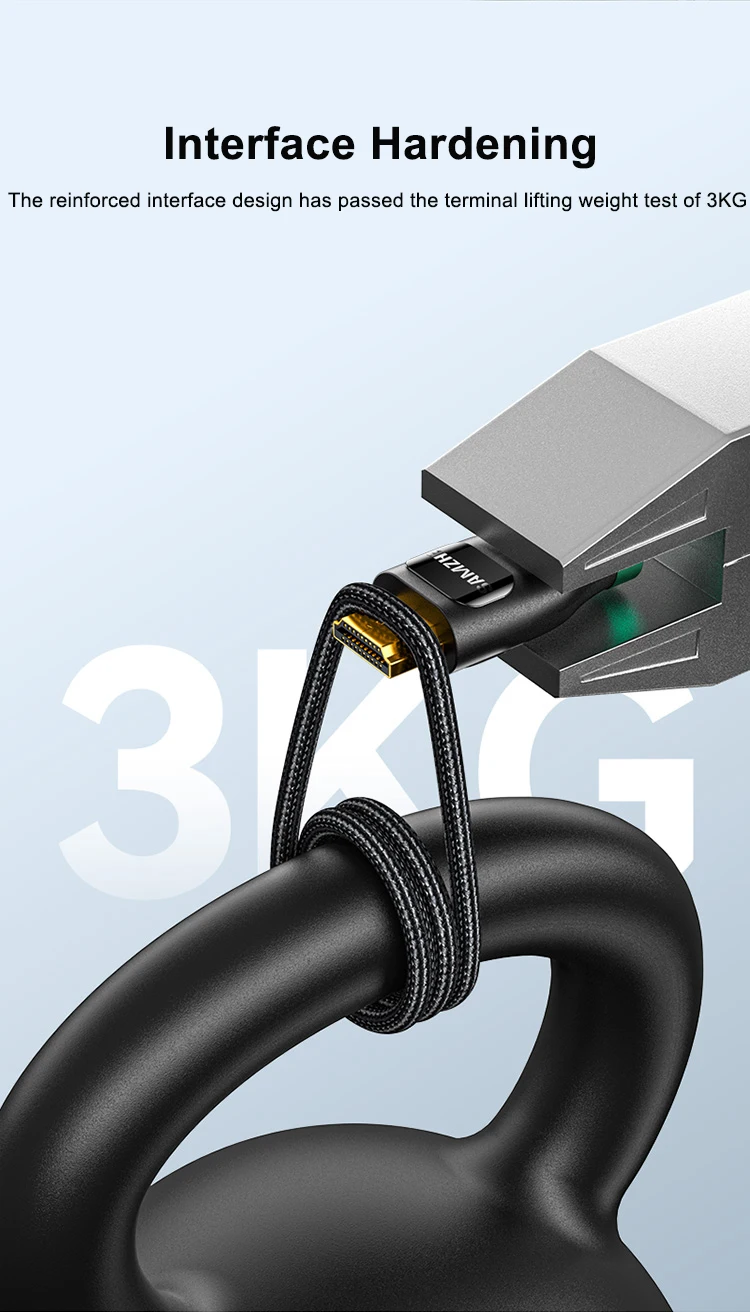 Samzhe 4k bis 4k hd kabel1080p 3d vergoldetes kabel hdmi-kompatibel für hdtv xbox ps4 computer kabel hdmi-kompatibles 2,0 kabel – Detail 11