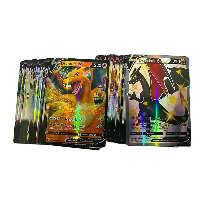 10-300PCS French Version Pokemon Cards V GX MEGA TAG TEAM EX Game Battle  Card - Price history & Review, AliExpress Seller - My Hot Sales Store