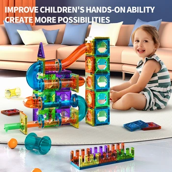 Light-Up Magnetic Marble Run Blocks 1