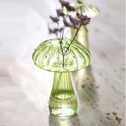 Vibrant Glass Mushroom Vase - Creative Aromatherapy Home Decor (A)