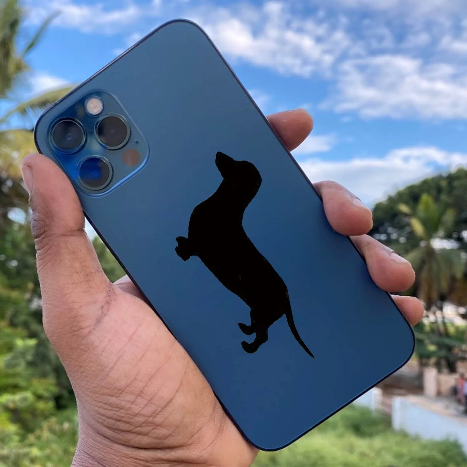 

Reflective Dog Shape Sticker Dachshund Personality Fun Stickers For Mobile Phone Computer Cup Decoration Self Adhesive Decals