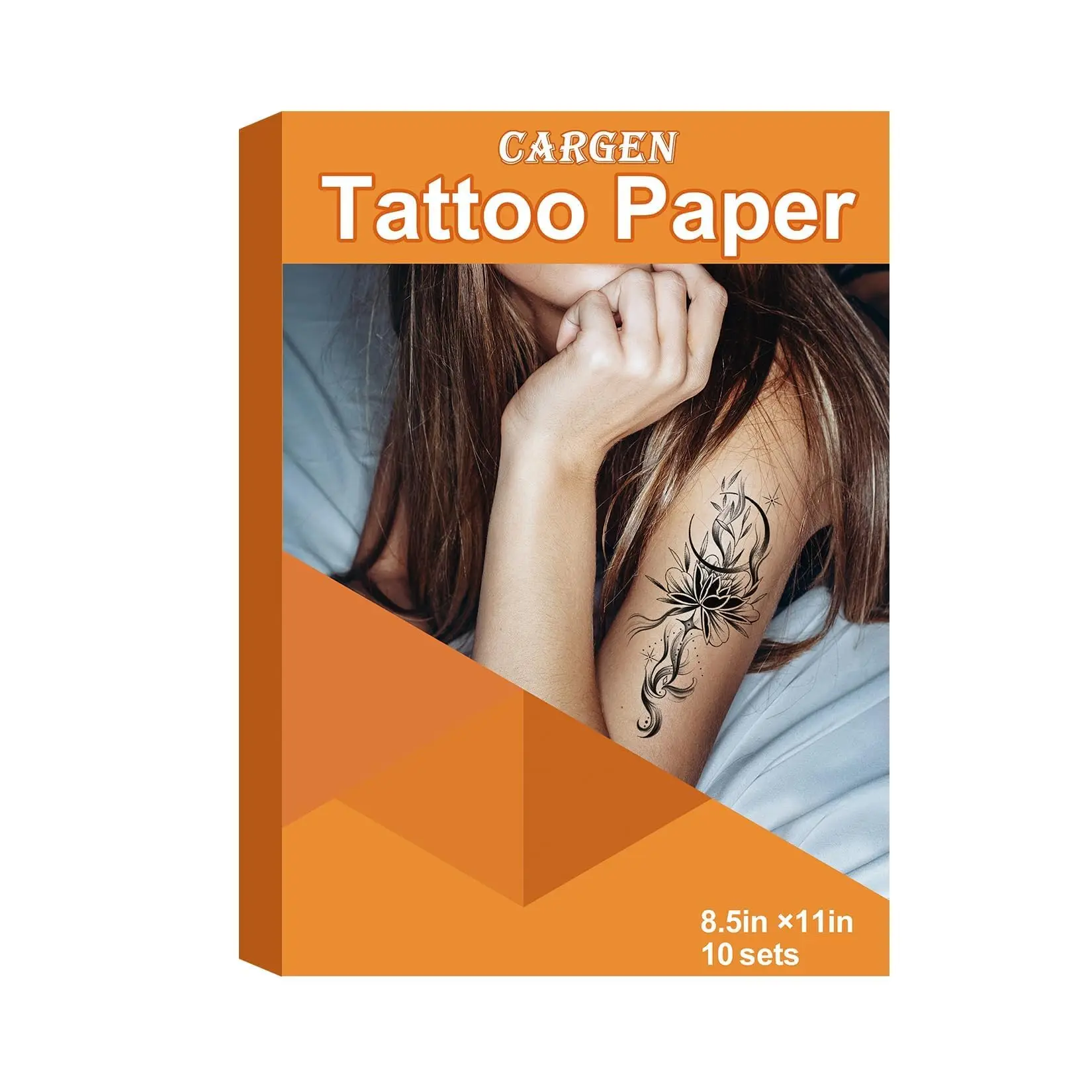 Carta per tatuaggi temporanei stampabile per stampante laser a getto d'inchiostro, decalcomanie per trasferimento di immagini dipinte a mano fai-da-te per carta per tatuaggi personalizzata per il corpo