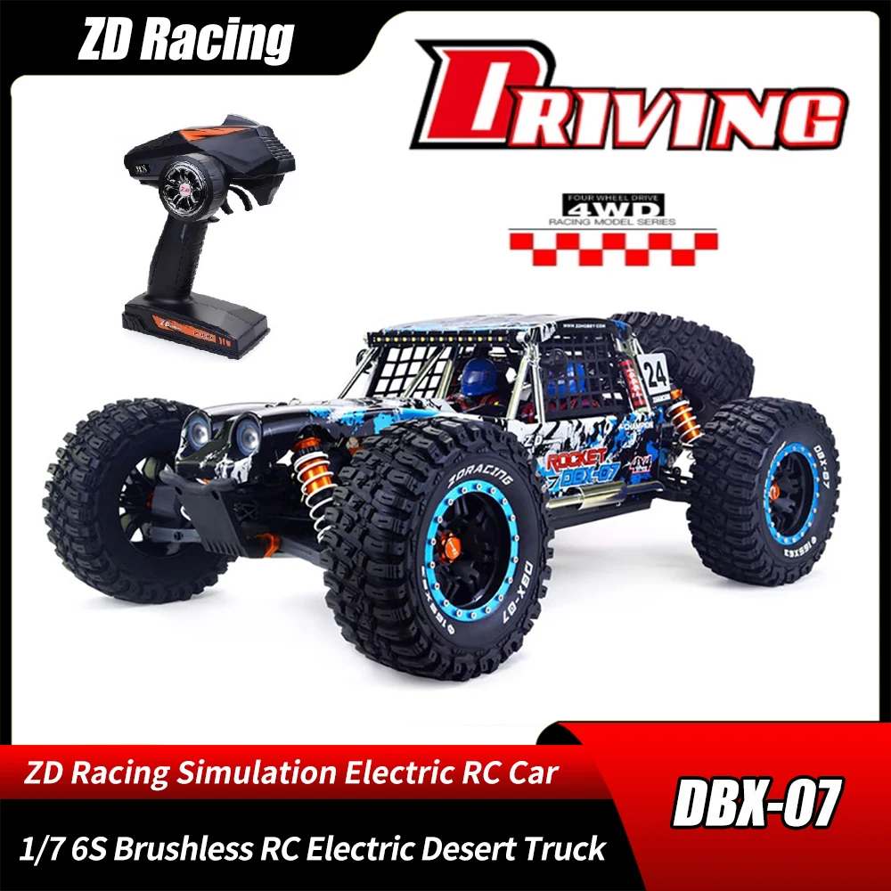 

ZD RACING DBX-07 1/7 80km/h Power Desert Truck 4WD Off-road Buggy 6S Brushless RC Remote Control Car Vehicle RTR Toy Boy Gift