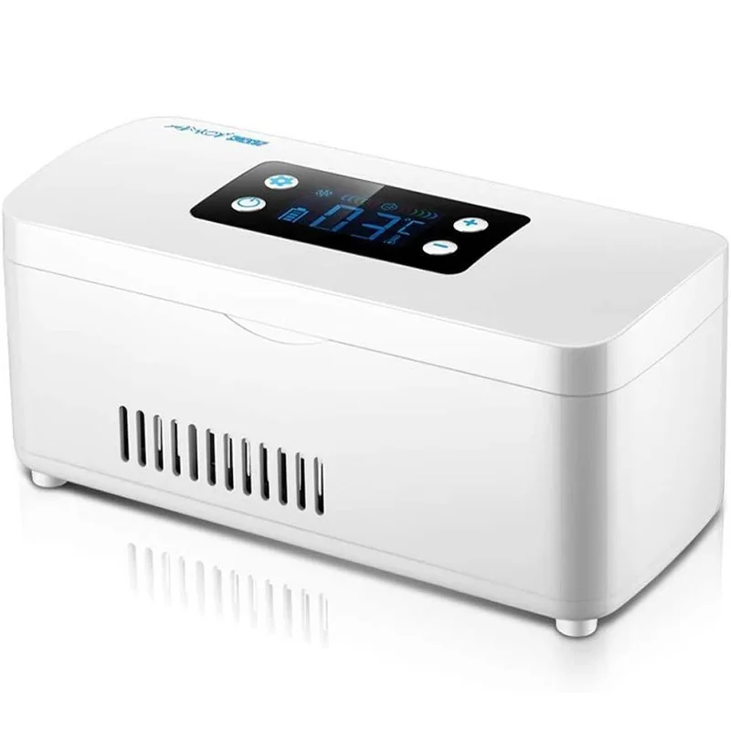 Chłodziarka do insuliny Mini lodówka Przenośna lodówka na leki Serum Dozownik zakłóceń Lodówka samochodowa Rodzina Podróż na świeżym powietrzu