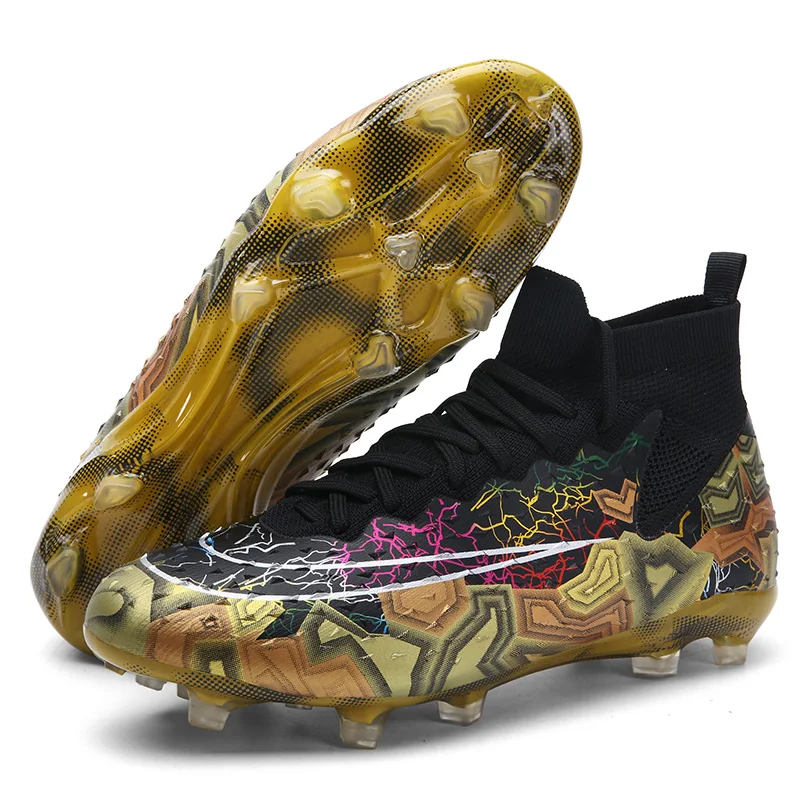 Original Men Soccer Shoes AG/TF Children Football Shoes Youth Football Boots Comfortable Athletic Training Cleat Outdoor Sneaker
