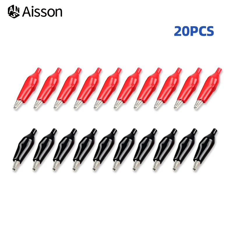Metal Alligator Clips Electrical Clamp Testing Probe For Car Auto Battery 10pcs