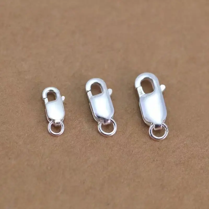 QOWUXHZ 4 Pièces Fermoir Collier Aimanté Argent 925 Coeur Collier