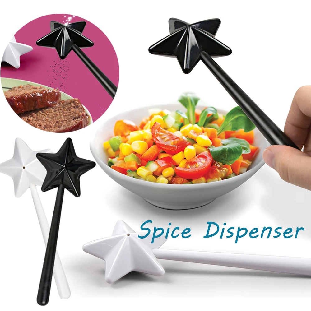 Seasoning Shaker Wand, Refillable Salt and Pepper Shaker Magic  Wands Fairy Wand Ingredient Tools Kitchen Accessories for Dinner Party or  Family Gathering (Black): Home & Kitchen