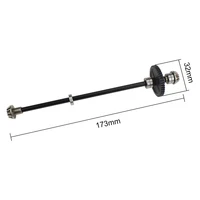 Metal Upgrade Center Drive Shaft Assembly 27T Motor Gear For WLtoys 1/12 124016 124017 124018 124019 RC Car Parts 2