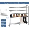 Long 6 Tier Shoe Rack Organizer Tall Metal Shoe Organizer for Entryway Bedroom Floor Garage, Wide Shoe Shelf Storage 4