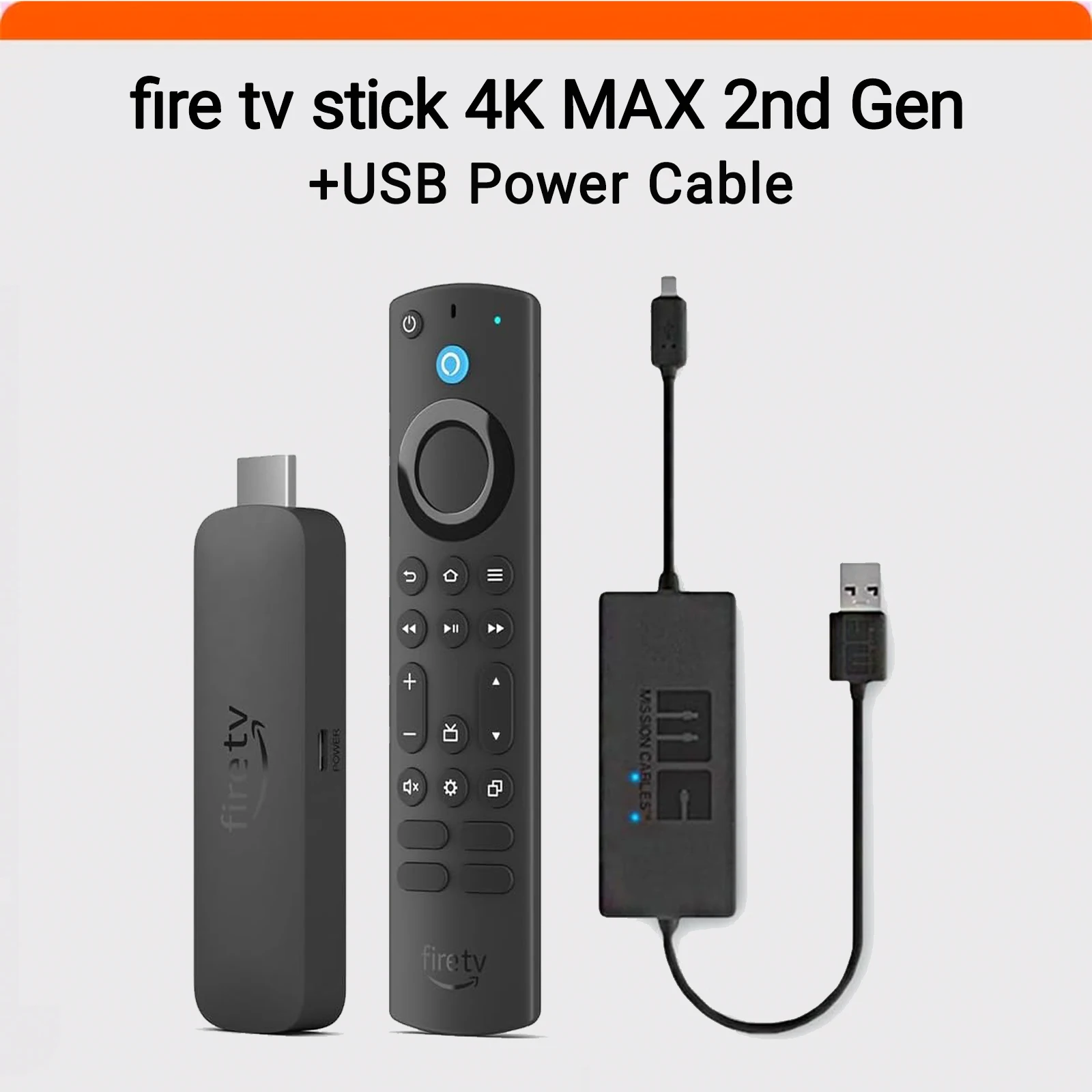 New Amazon Fire TV Stick 4K Max streaming device (newest model) supports Wi-Fi 6E, 2G+16G, 4K Ultra HD, Dolby Vision