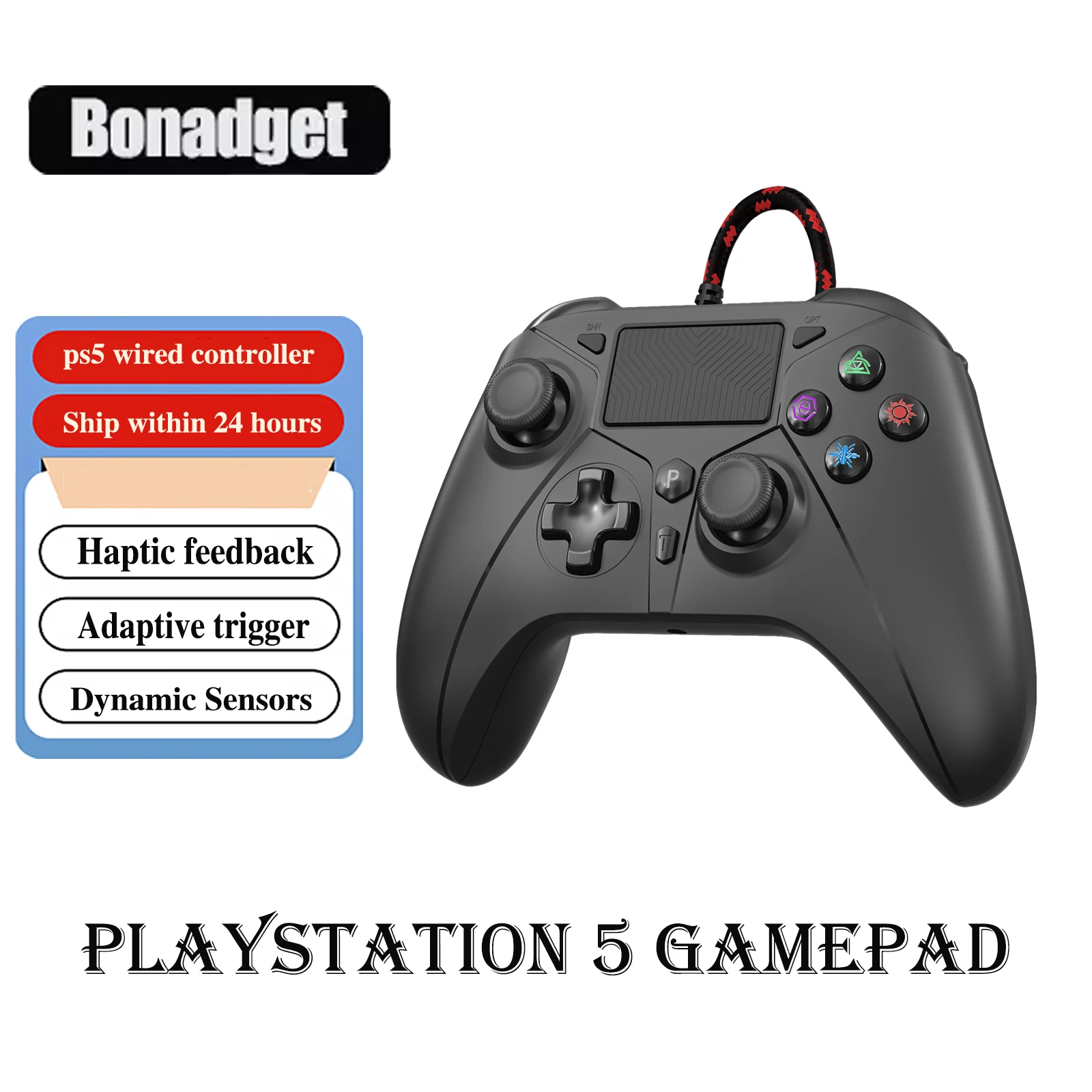 PS5 controller For Ps5/Ps4/Pc/MAC/Steam Deck Gamepads With 