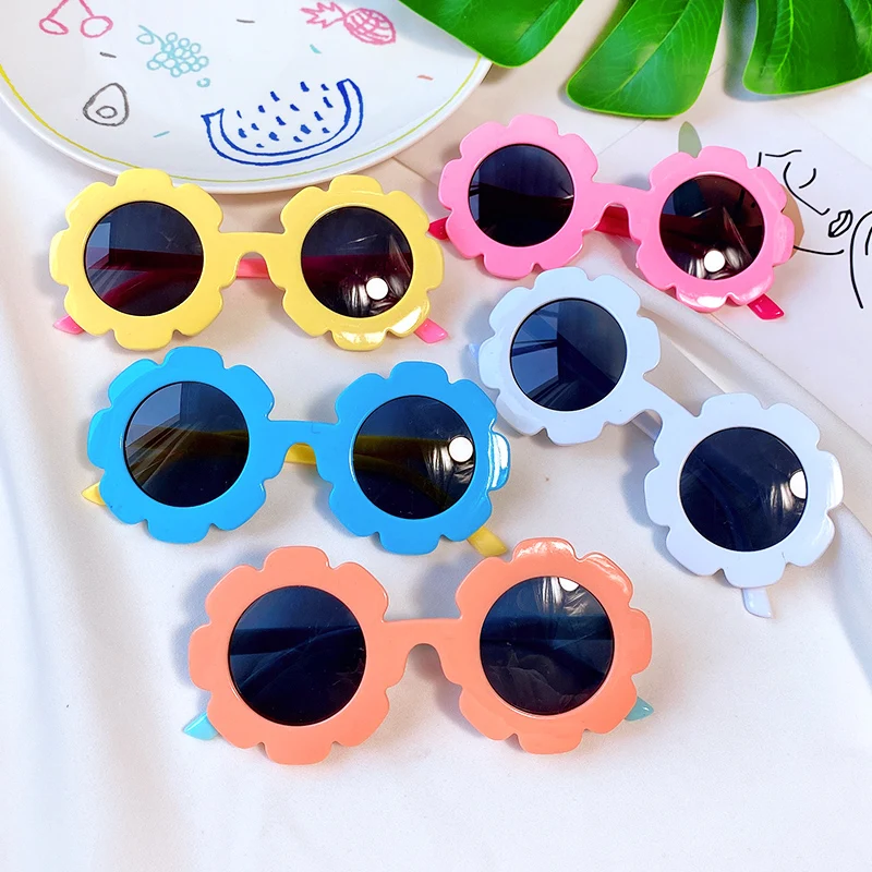 Summer Girl Boys Cute Animal Cartoon Flower Wings Outdoor Sunglasses Children Lovely Vintage Sunglasses Protection Classic Kids