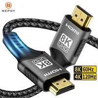 1m 2m 3m 5m Long HDMI 2.1 Cable 8K@60Hz 4K@120Hz 48Gbps Adapter For HDTV RTX 3080 eARC HDR Video Cable PC Laptop TV box PS4/PS5