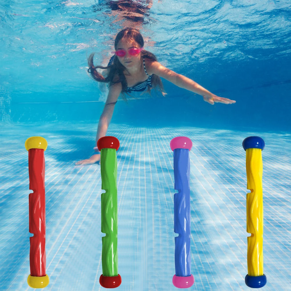 4Pcs Underwater Diving Toys Multicolor Cartoon Pool Sinking Toys Creative Throwing Dive Water Toy Swimming Pool Accessories