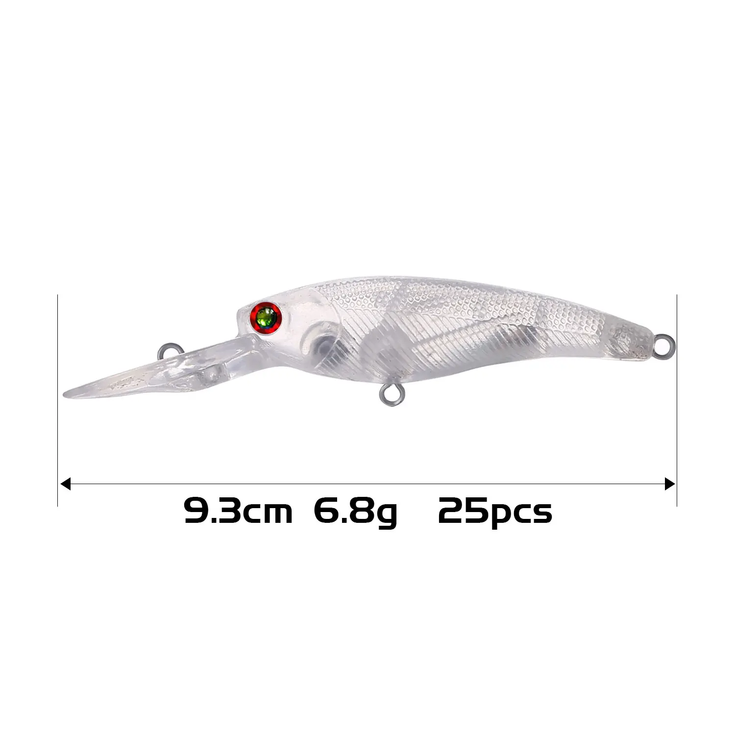 9.3cm 6.8g 25pcs