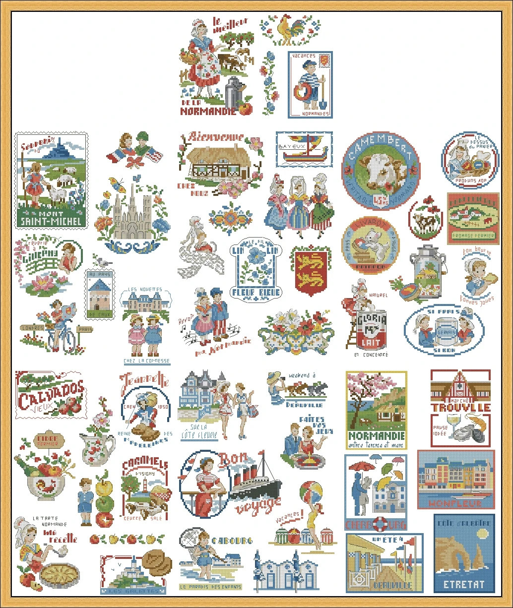 

Chinese Counted Cross Stitch Kits, Embroidery Needlework Sets, Historical Characters, 11CT, 14CT, 18CT, 25CT, 28CT, DIY