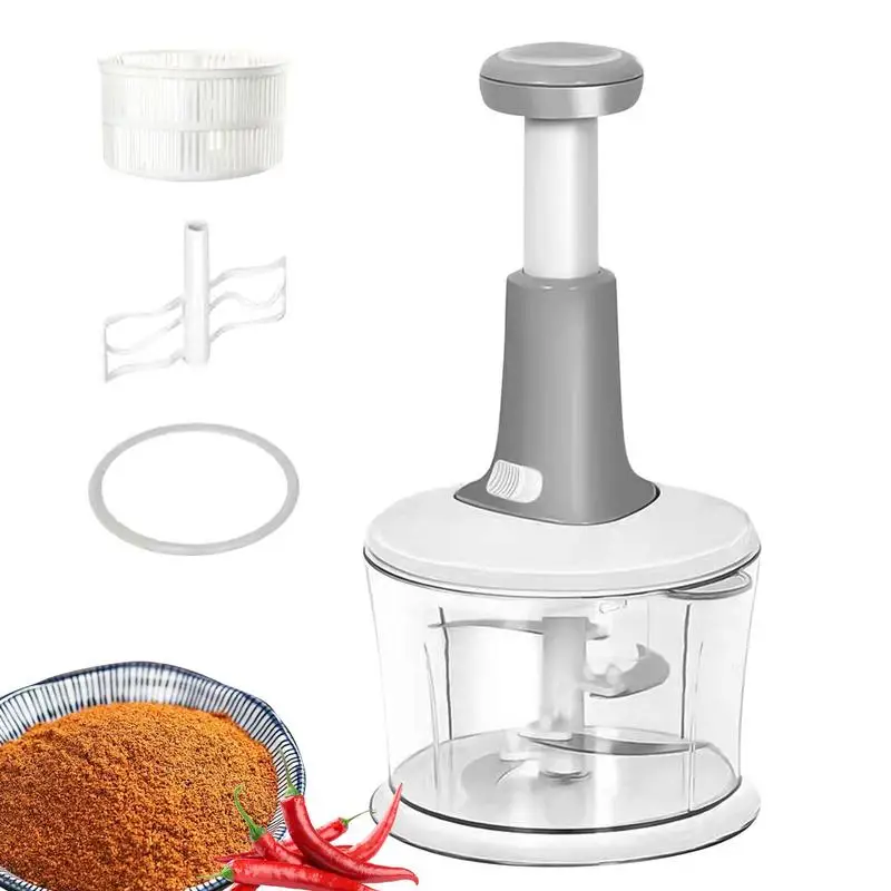 

Manual Food Chopper Multipurpose Small Food Processor Kitchen Chopper With Dehydration Basket Kitchen Tool For Garlic Onion