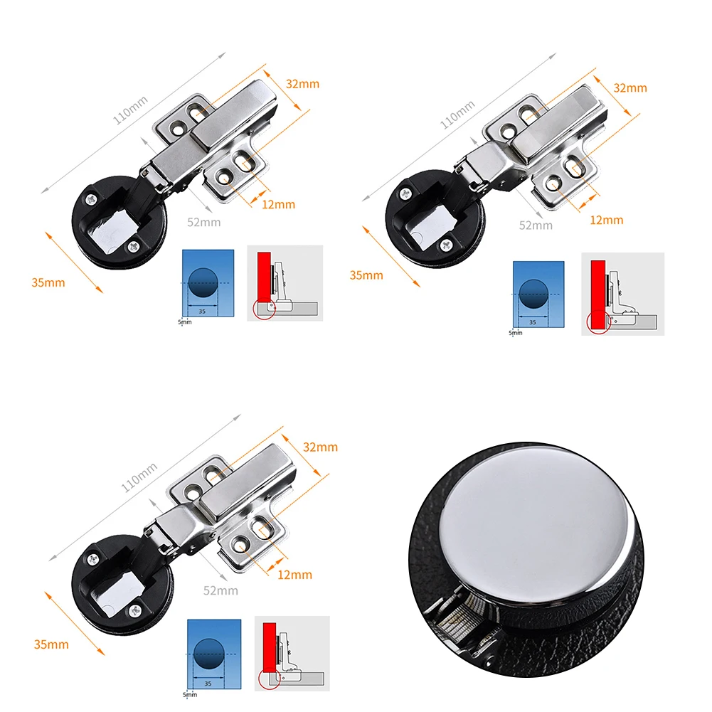 

Glass Hinge Door Hinge Damping Hinge For Glass Door Home Hotel Meeting Room Metal+plastic Stability Accessories
