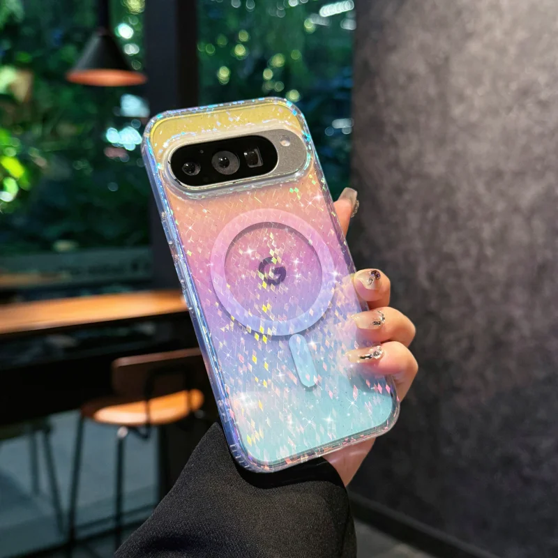 Luxury Bling Glitter Clear Candy Case - Starry Sky Transparent Shockproof Shell Cover
