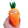 3pcs Pet Dog Squeaky Carrot Plush Toys Stuffed Soft Dog Cat Chew Interactive Toys for Dogs Cats Teeth Cleaning Pet Supplies 6