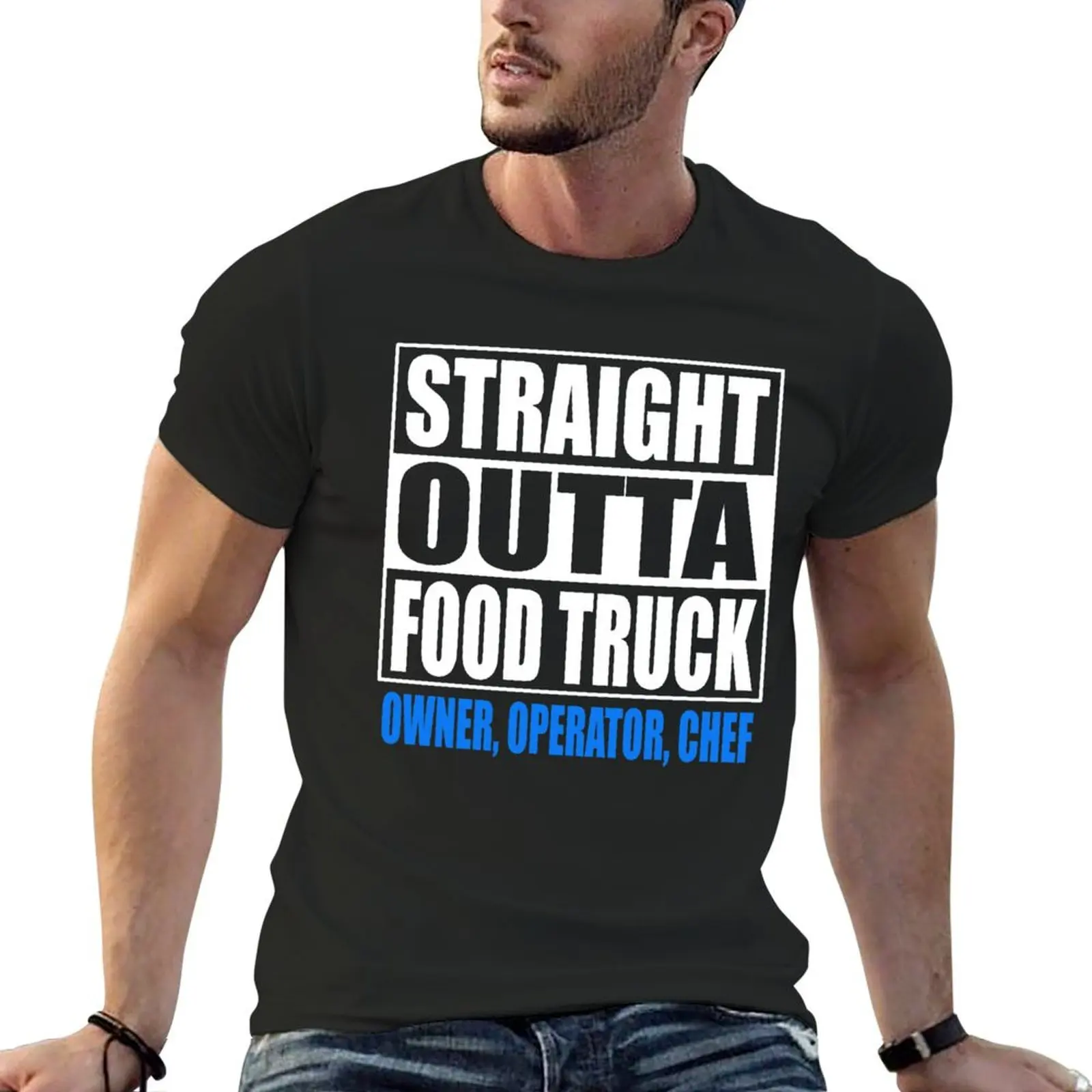 

Food Truck Tshirt Owner Operator Chef Employee Gift T-Shirt plus size clothes man t shirt blue archive t shirts men