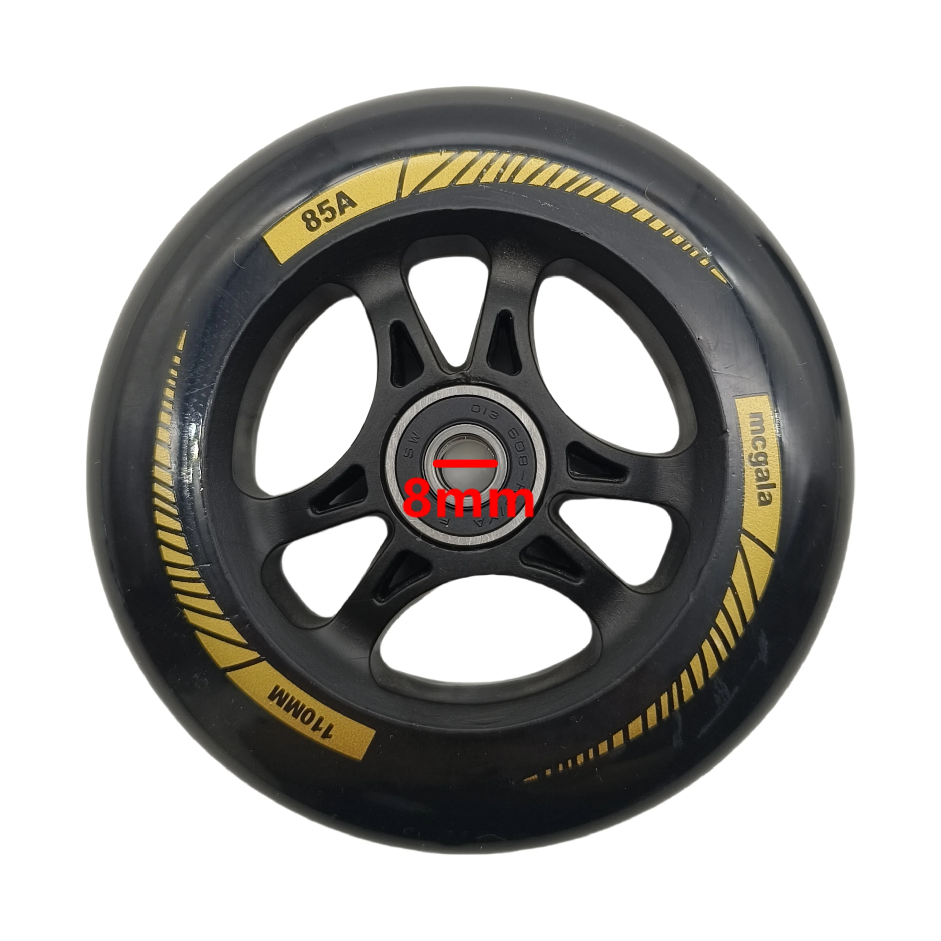 speed skate wheel 90MM 100mm 110mm thickness 24mm with bearing 85a 8pcs/lot roller skating wheels