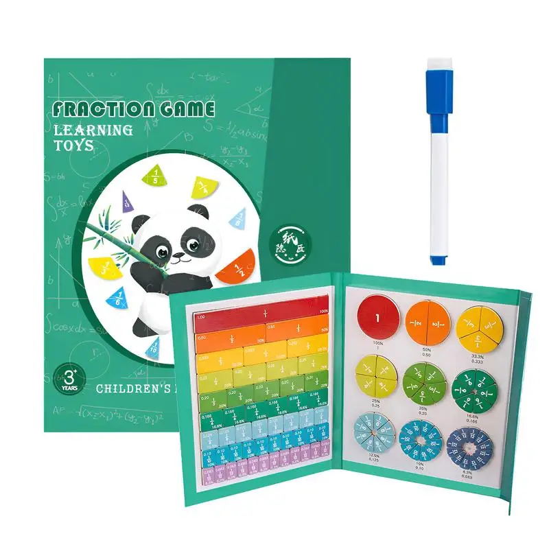 

Магнитная фракция образовательная головоломка фракция манипуляторы круги математические манипуляторы для начальной школы для детей