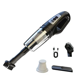 12W Car Wireless Vacuum Powerful Suction Cordless Vacuum Cleaner USB Rechargeable Lightweight for Vehicle/Home/Office/Pet Hair