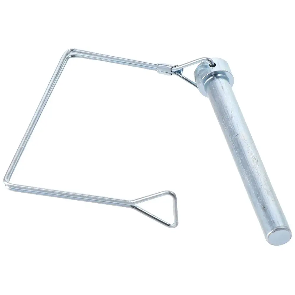 1Pc Carbon Steel Shaft Locking Pin 1/2" x 3-1/2" Large Spring Buckle Pin Square 12 x 90mm Wire Lock Lawn, Garden