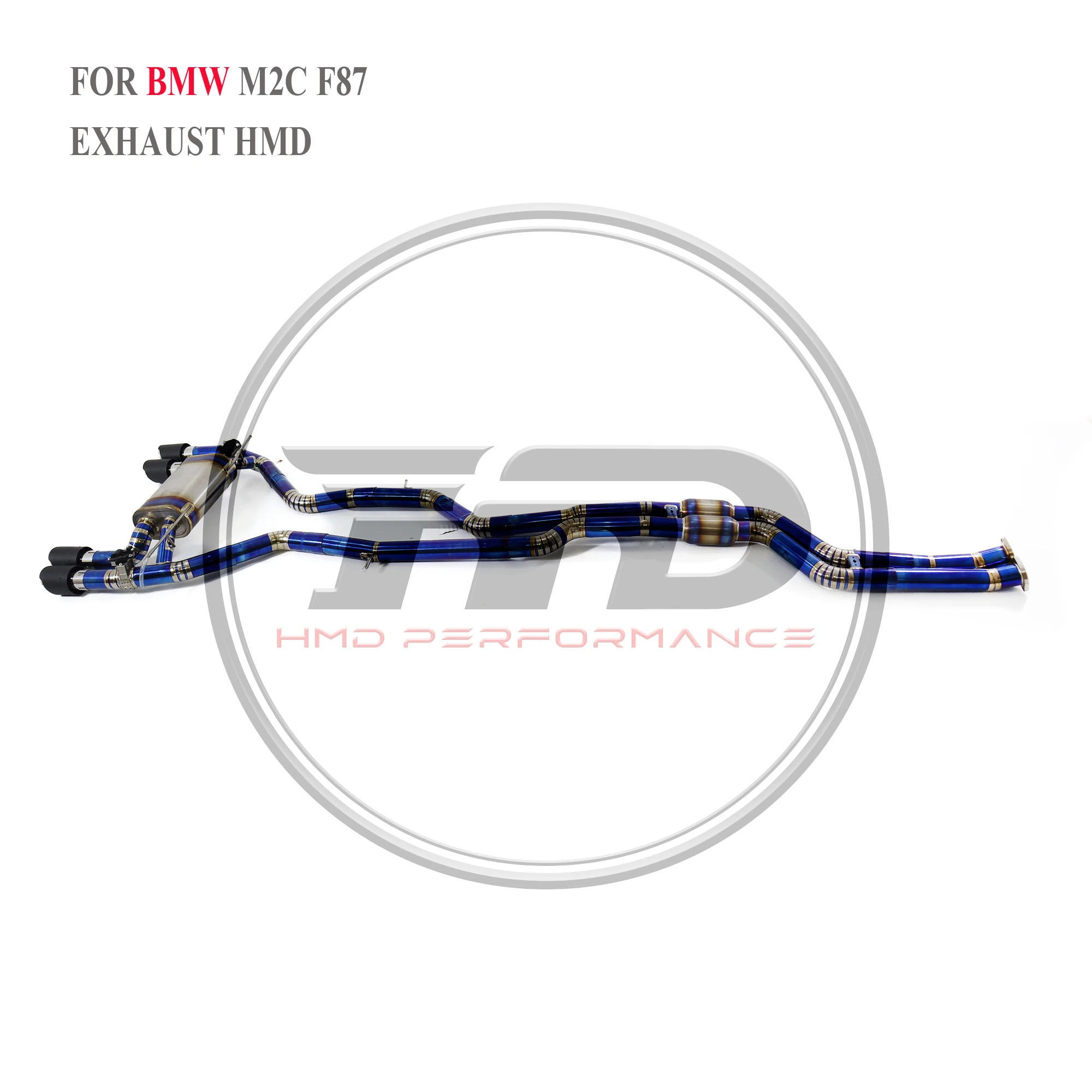 Sistema Di Scarico In Titanio Hmd Prestazioni Catback Per Bmw M2C M2 Competition F87 3.0T S55 Silenziatore Motore Con Valvola