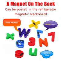 26 Magnetic Letters Plastic Refrigerator Stickers Uppercase Lowercase Numbers Toddlers Learn To Spell Count Educational Toys 2