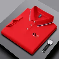 Polo tendance pour homme, été, imprimé lettres EA7, manches courtes, col rayé, haut décontracté respirant pour l'été, style business 3