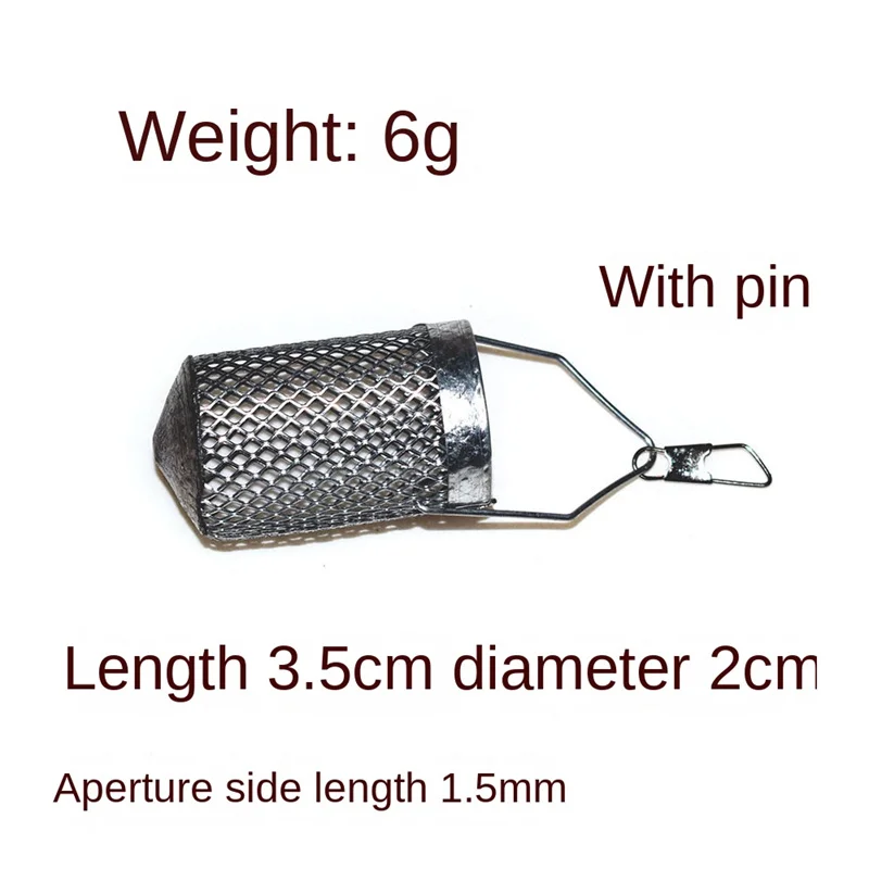 

Fishing Bait Cage Carp Feeder Bait Thrower Stainless Steel Pesca Рыбалка Fishing Trap Basket Lure Cages Fishing Accessories
