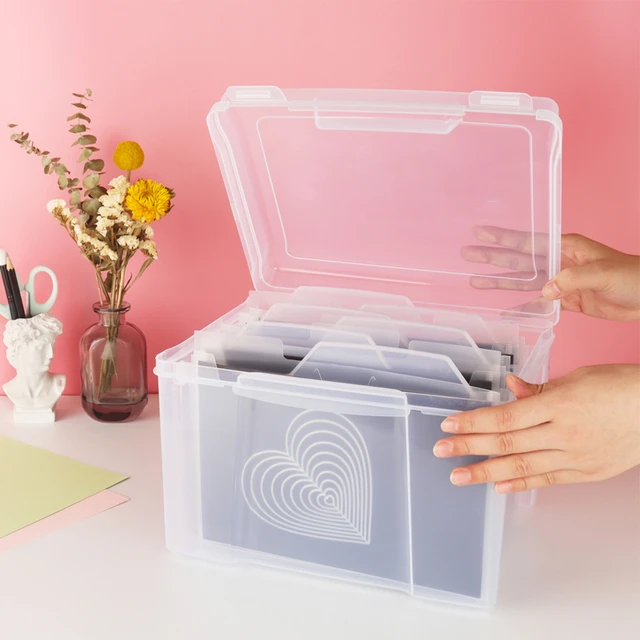 Photo Craft Storage Box Plastic Organizer  Plastic Cards Storage Organizer  - Storage - Aliexpress