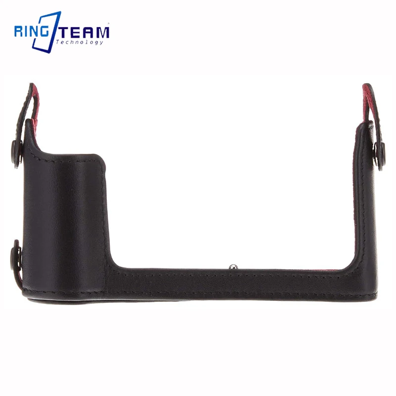 X-T3 가죽 케이스 카메라 하프 바디 백, 후지필름 XT3 X T3 BLC-XT3 카메라 보호 케이스 랩 원단 베이스