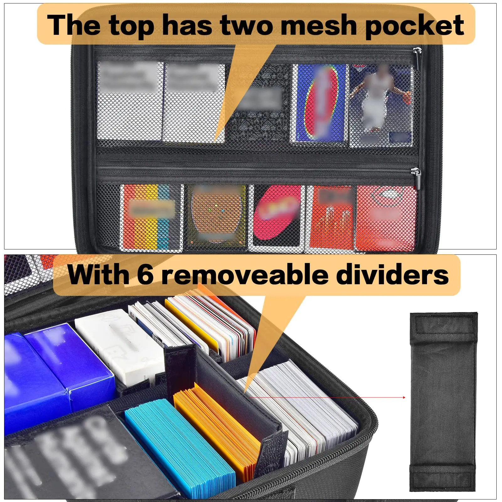 Card Holder Trading Card Case Storage Box Deck Boxes for 2700+ Standard Card Games Travel Organizer Holder Compatible with TCG