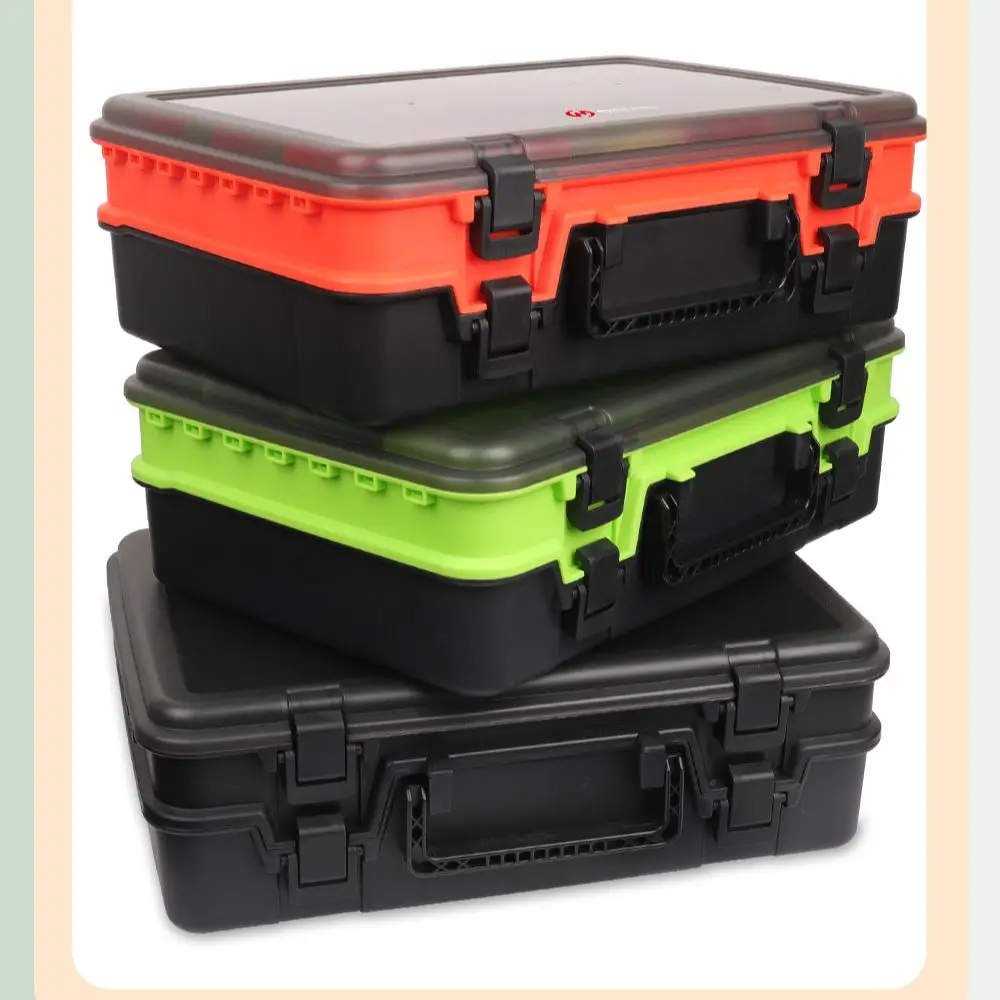 

HISTAR 3pcs Each Color 1Pcs Thicken ABS Shell Detachable Board Super Capacity Portable Double Layer Lure Bait Fishing Tackle Box