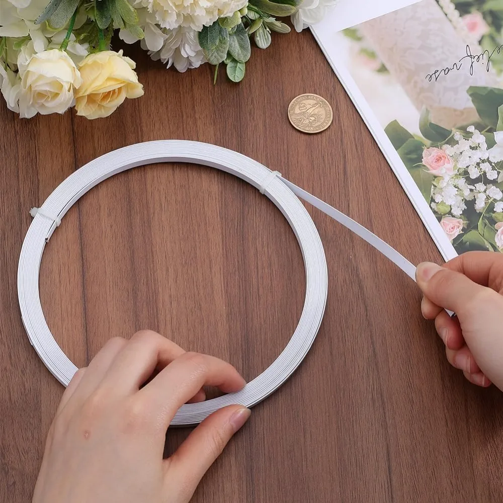 1Set 7m 6mm PVC Covered Steel Boning White Spring Steel Boning for Sewing Corset Flat Stainless Metal Stays sewing tools,plastic corset bone