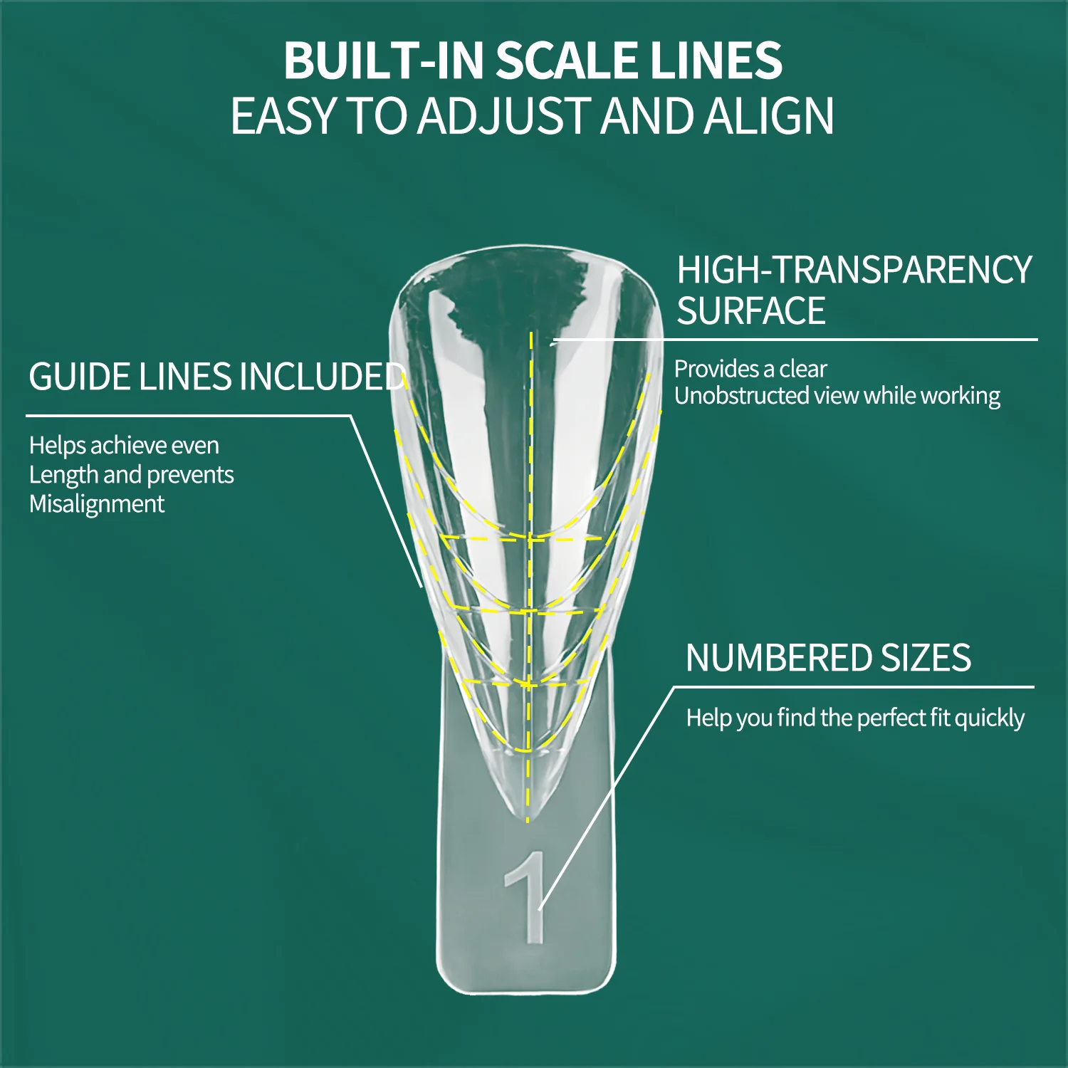 네일팝 포인티드 네일 폼 15 사이즈 전문가용 살롱 품질 간편 사용 재사용 가능 비용 효율적인 네일 연장 폼 홈 150개