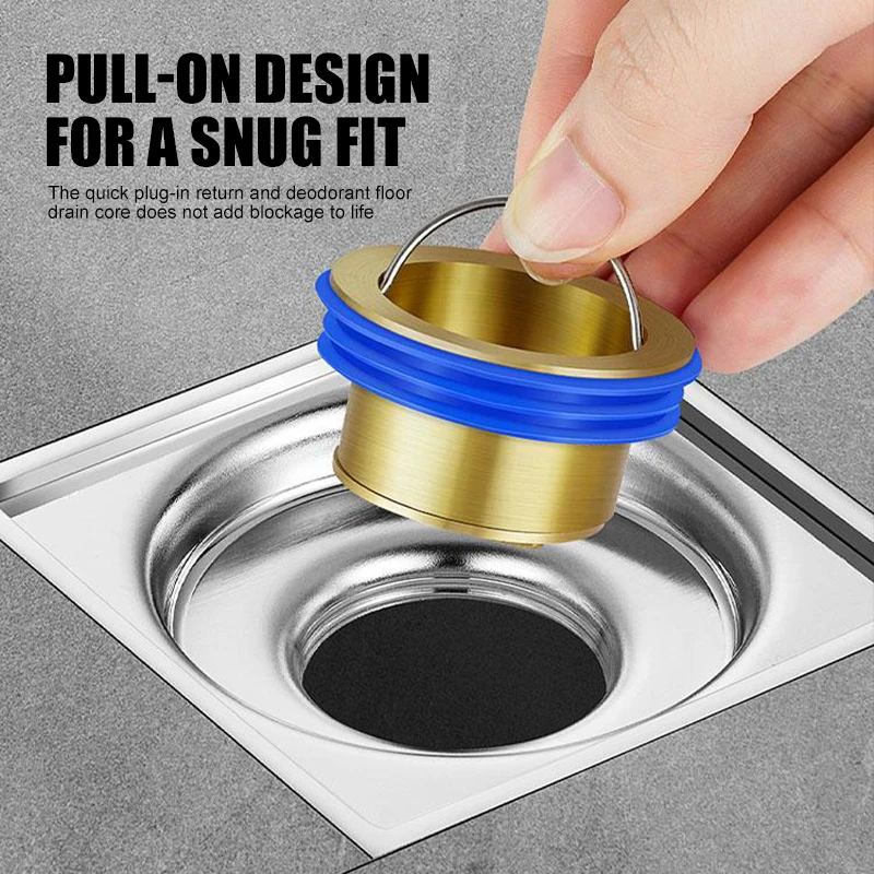 

Brass floor drain core bathroom universal anti-odor and insect-proof sewer fast drainage floor drain core durable brass