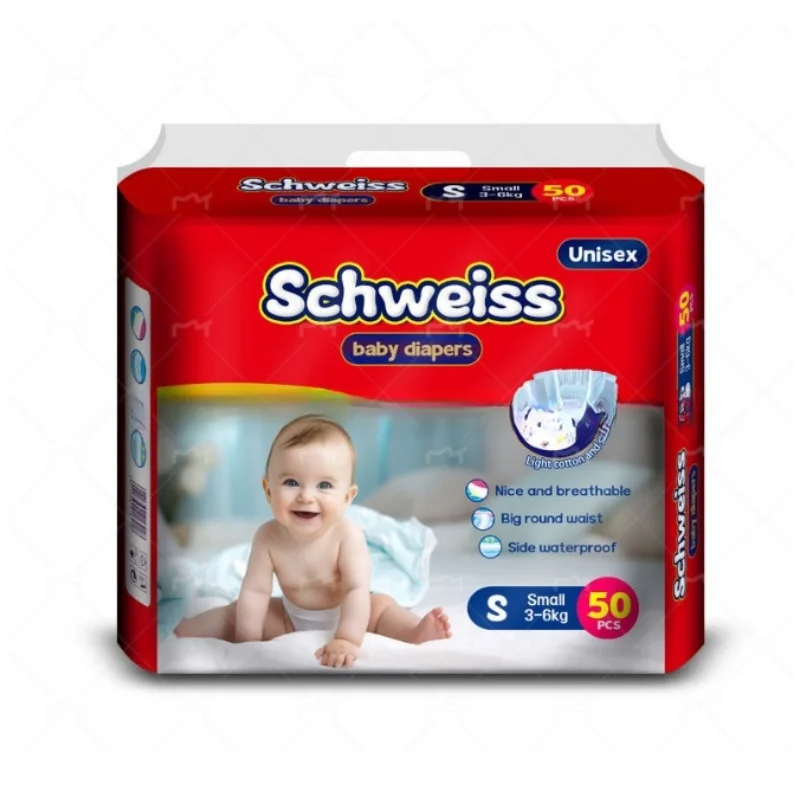 50 шт./1 упаковка Підгузки для новонароджених Дитячі тканинні підгузки для новонароджених Ультратонкі дихаючі дитячі трусики Підгузки Сумка для підгузників Fralda