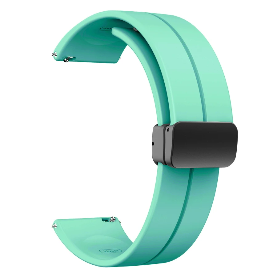 Enhanced Silicone Magnetic Buckle Wristband Replacement Strap