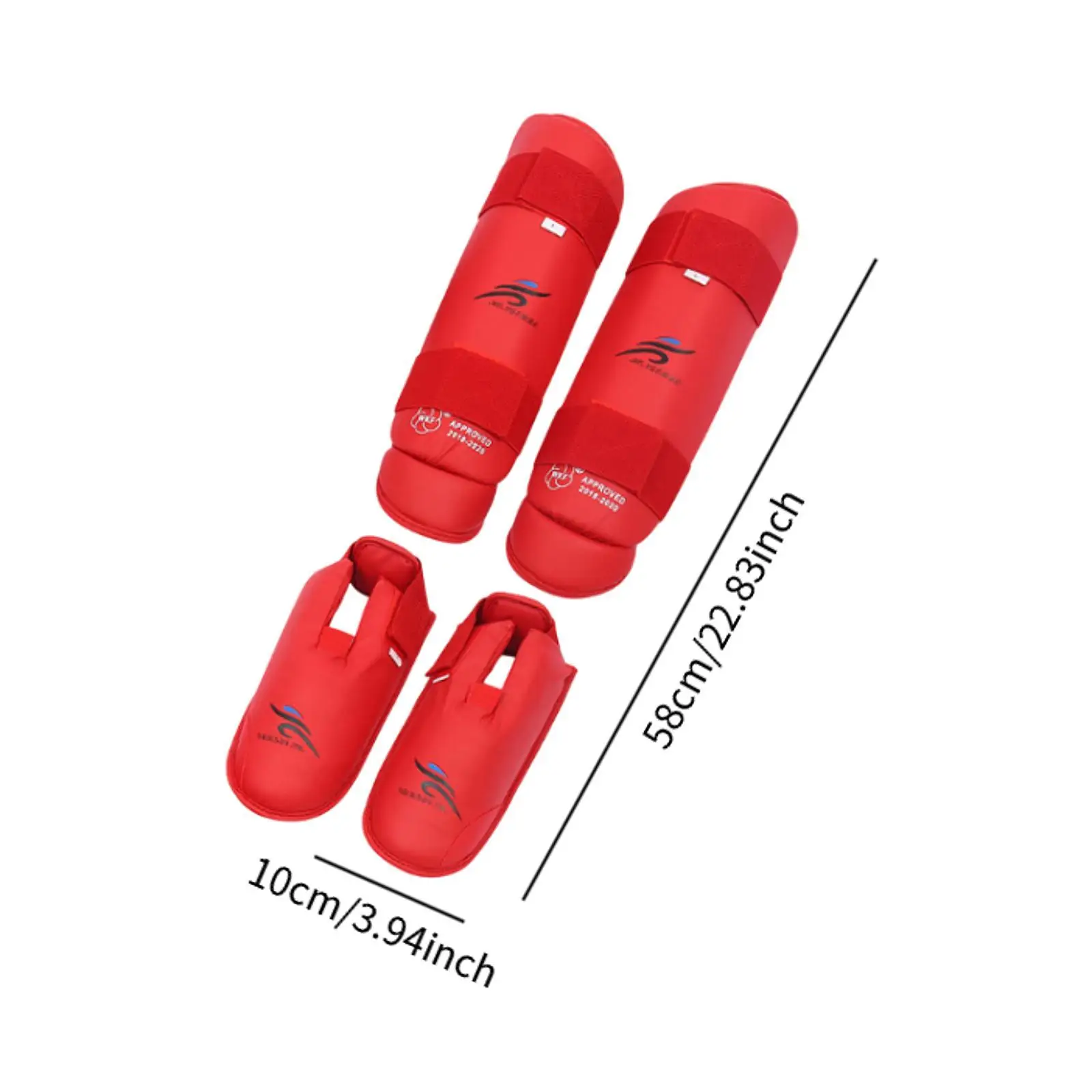 Muay Thai Kickboxing Shin Guards Leg Instep Protection Pads for Kickboxing