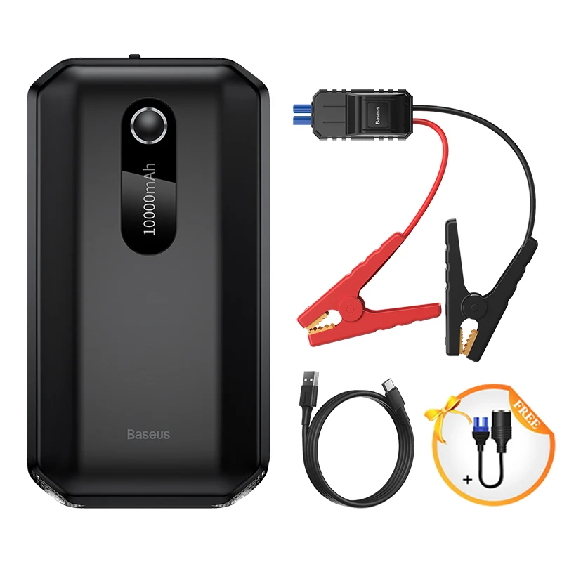 

10000mAh Car Jump Starter Power Bank Battery Charger Portable Power Battery Station 12V Car Booster Diesel PetrolStarting Device