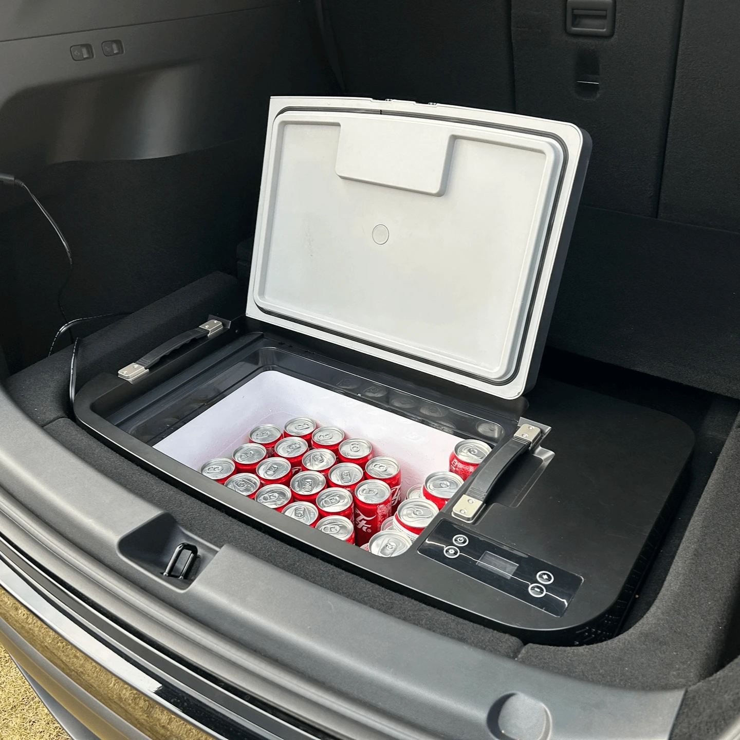 High Quality and Portable Mini Camping Car Fridge Freezer Slide Car Refrigerator Freezer For Refrigerator For Model 3/Y