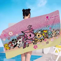 Japan T-Tokidoki Bath Towel Microfiber Soft Water Absorbing Breathable For Girl Kids Decorative Cartoon Beach Towel 1
